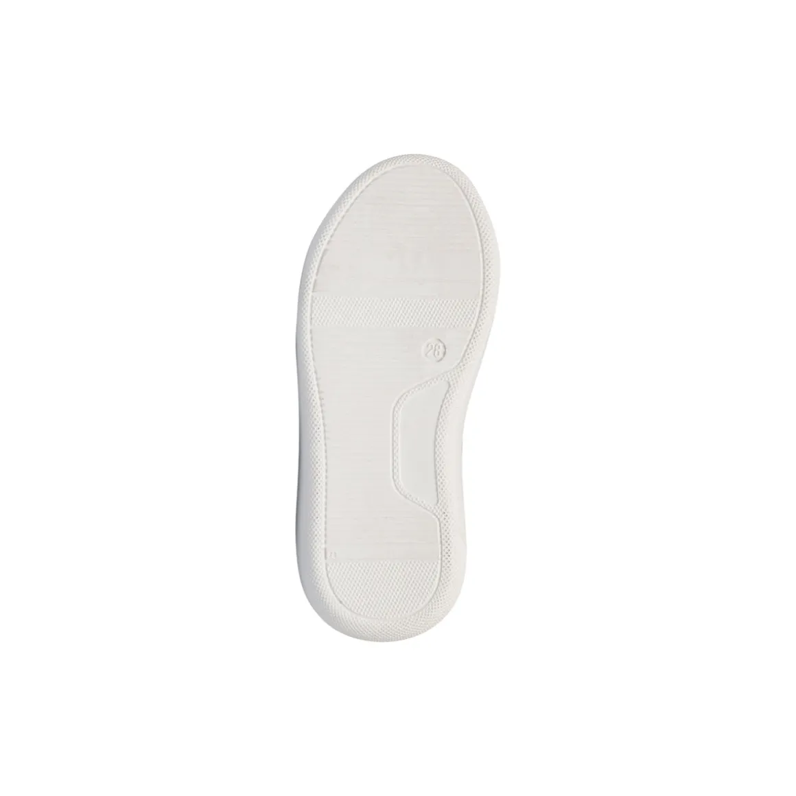 Sneakers bianche da bambina con dettagli glitter e farfalla con paillettes Le scarpe di Alice