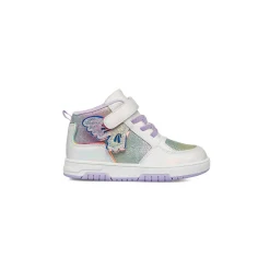 Sneakers bianche da bambina con dettagli lilla e glitter Le scarpe di Alice