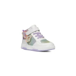 Sneakers bianche da bambina con dettagli lilla e glitter Le scarpe di Alice