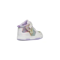 Sneakers bianche da bambina con dettagli lilla e glitter Le scarpe di Alice