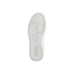 Sneakers bianche da bambina con strappo e dettaglio irridescente Kappa