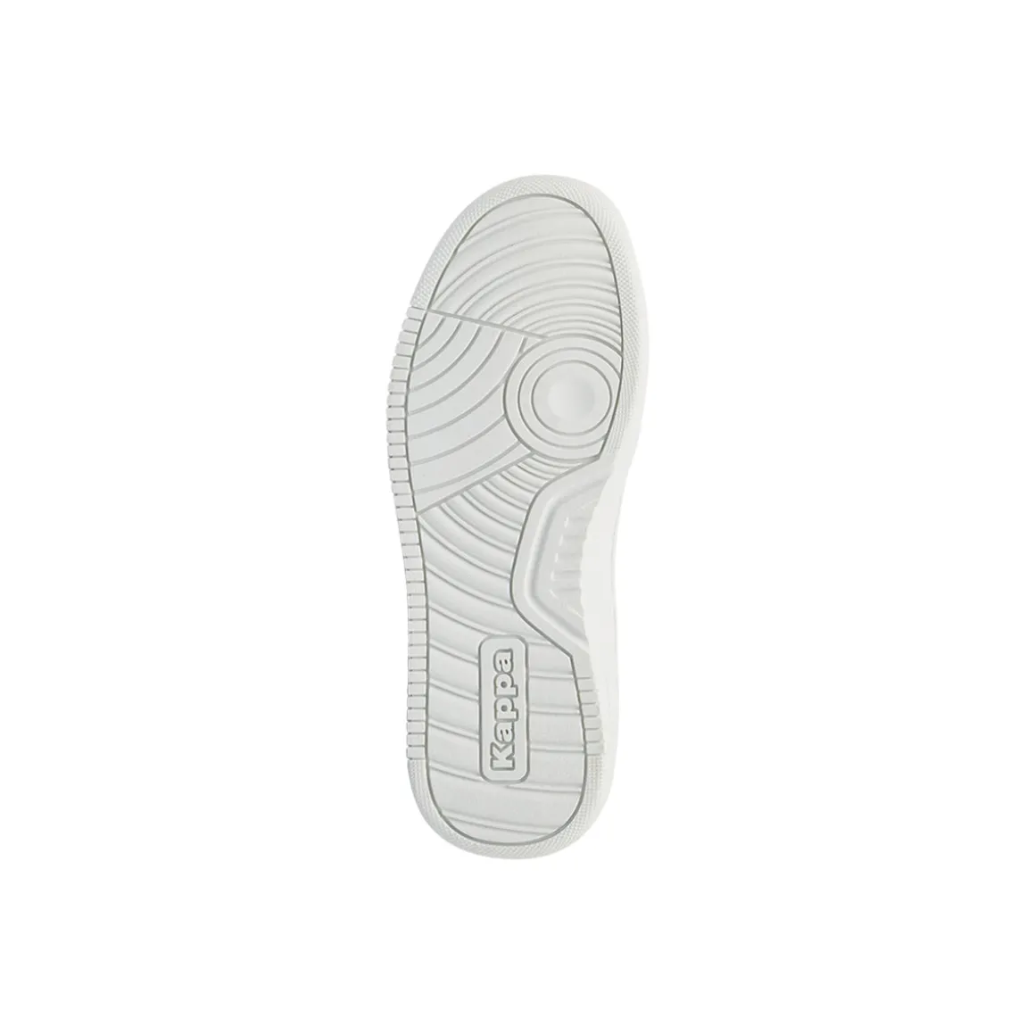 Sneakers bianche da bambina con strappo e dettaglio irridescente Kappa