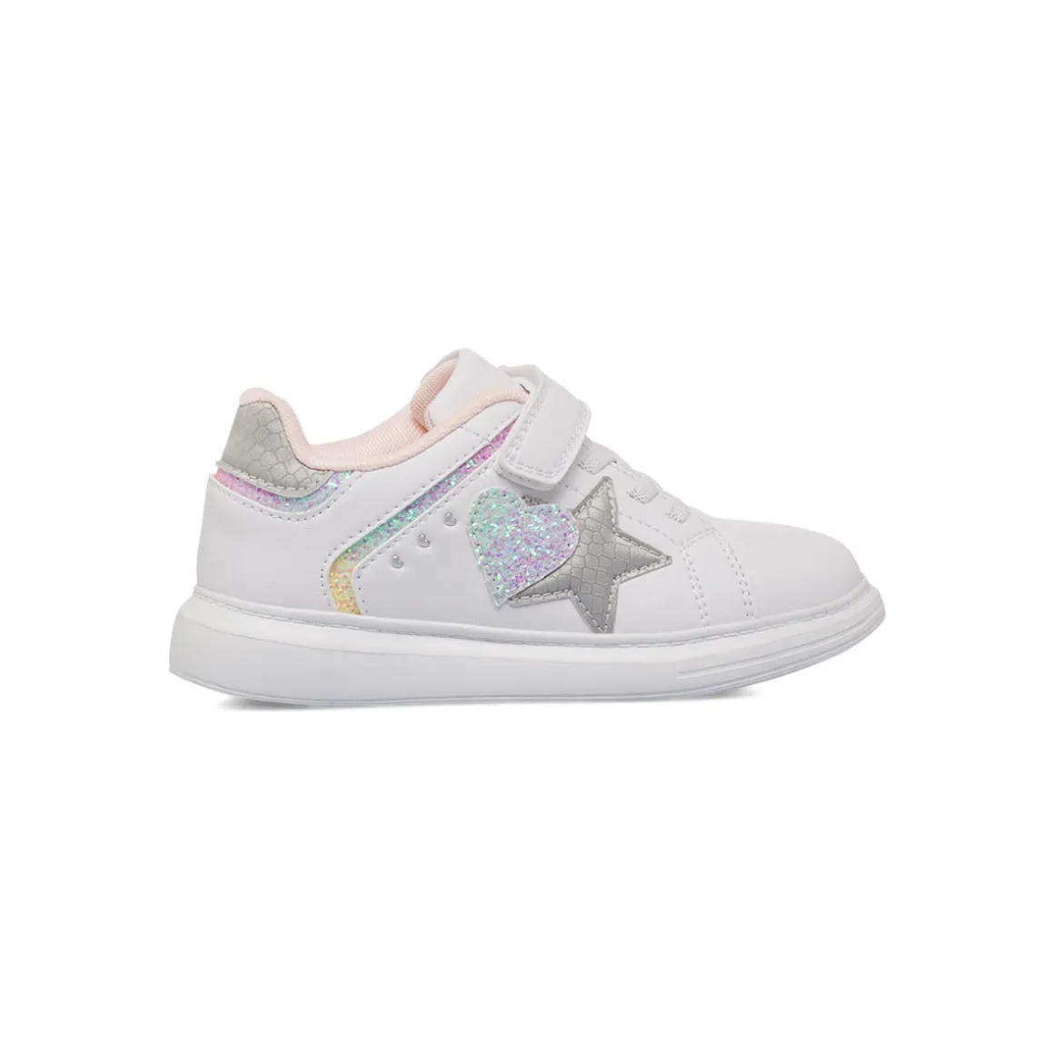Sneakers bianche da Bambina con dettagli glitter Dieci Baci