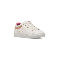 Sneakers bianche da Bambina con cuoricini Dieci Baci