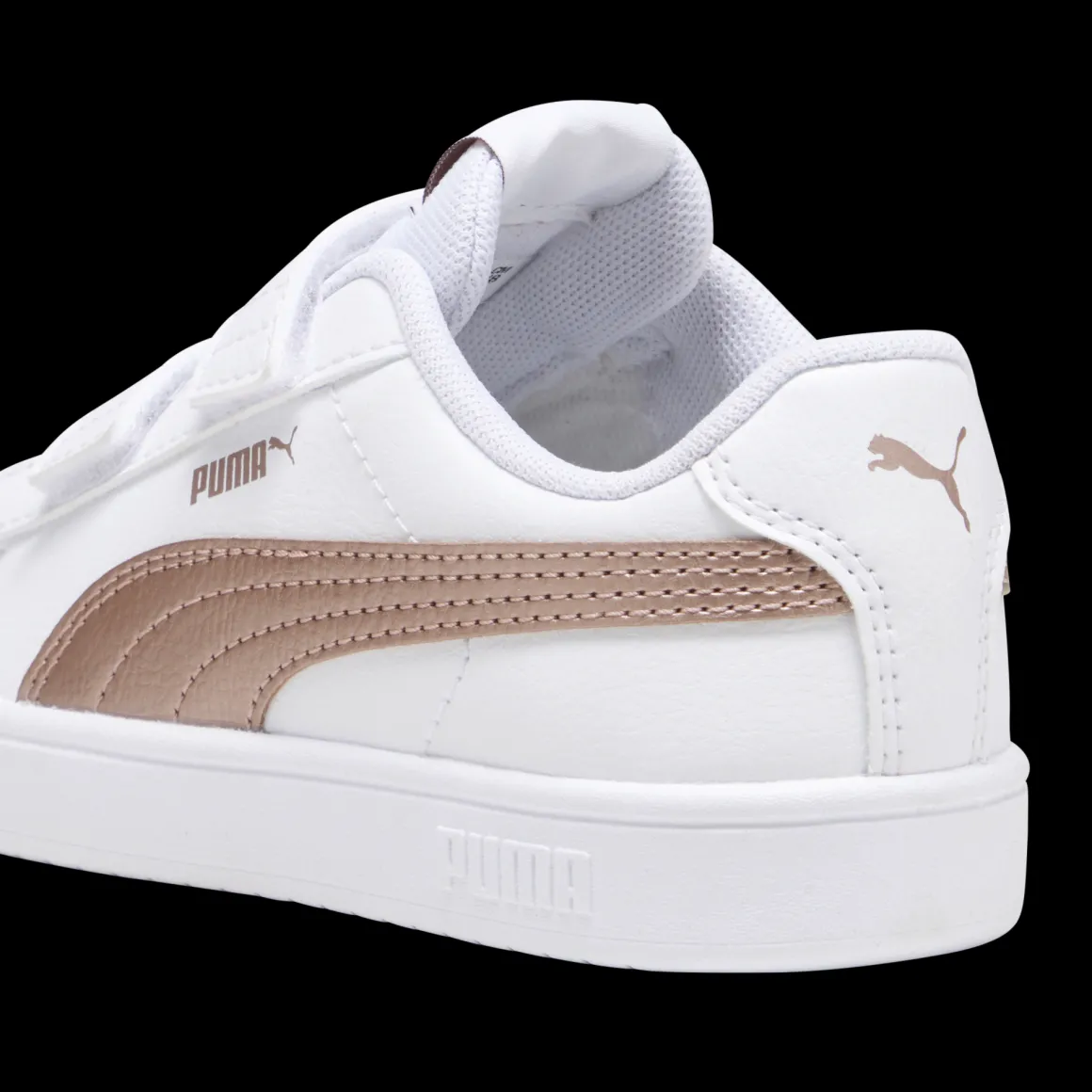 Sneakers bianche da bambina con doppio velcro Puma Rickie Classic V PS