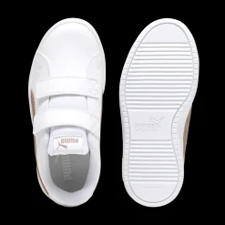 Sneakers bianche da bambina con doppio velcro Puma Rickie Classic V PS