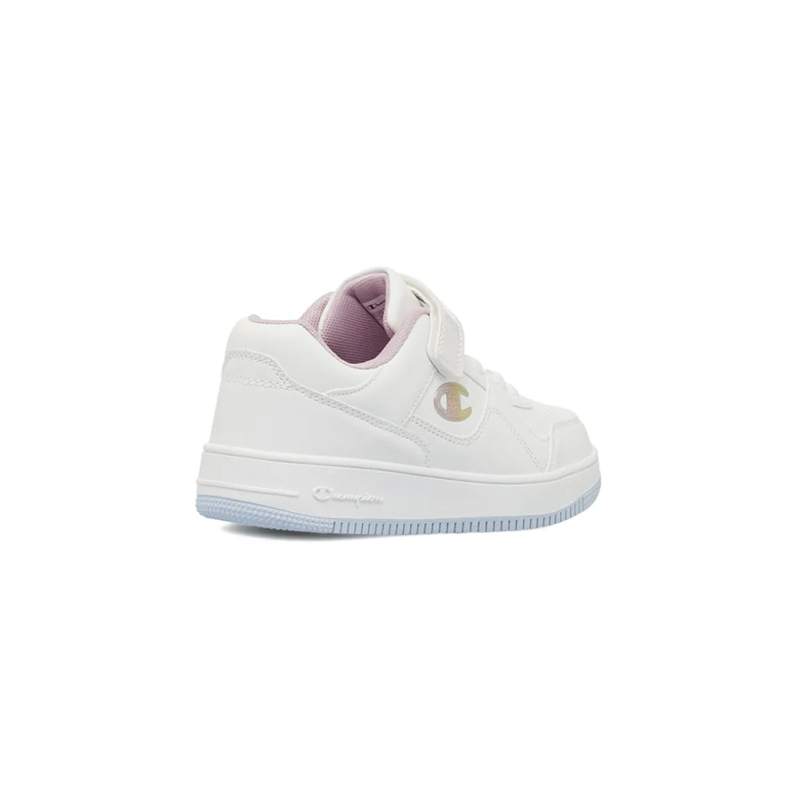 Sneakers bianche da bambina Champion con chiusura a strappo