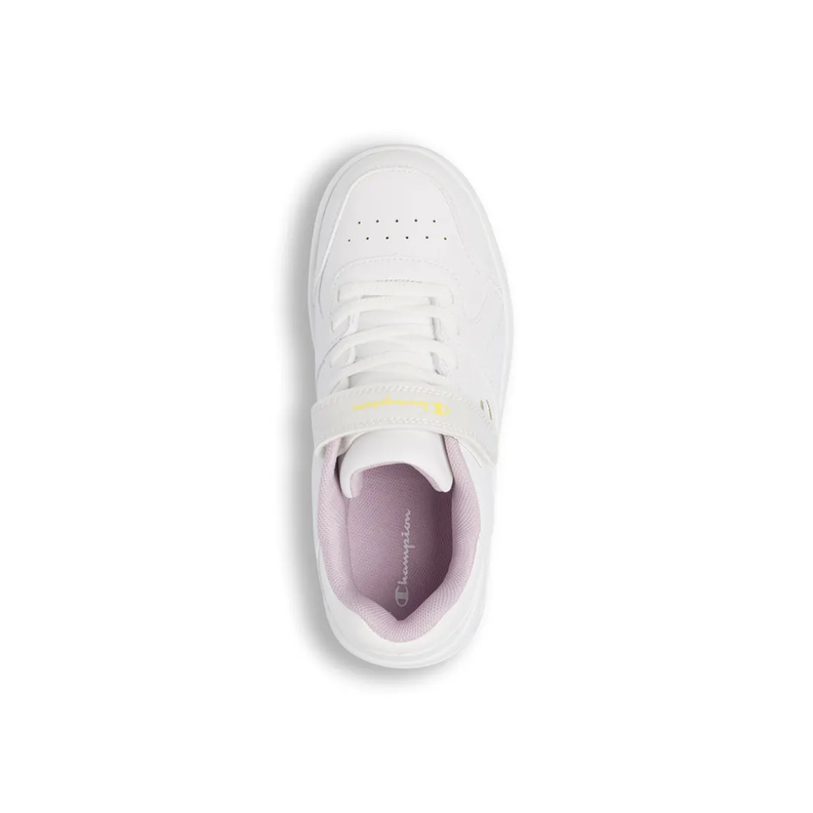 Sneakers bianche da bambina Champion con chiusura a strappo