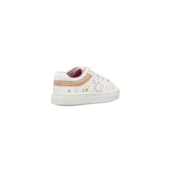 Sneakers bianche da Bambina con dettagli rosa Dieci Baci