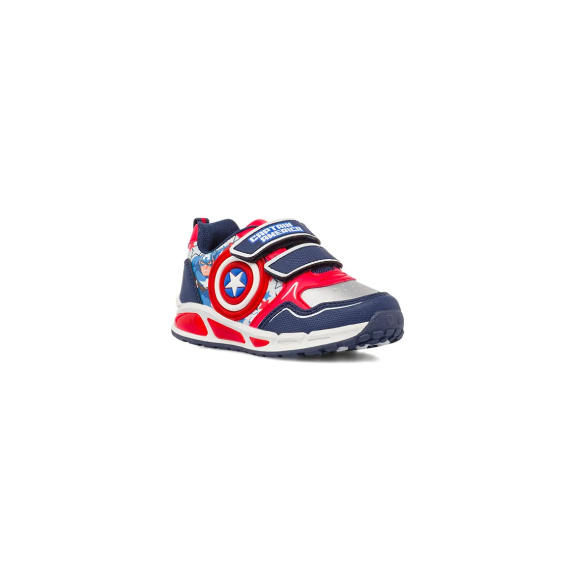 Sneakers bianche da Bambino Avengers con Capitan America e Luci