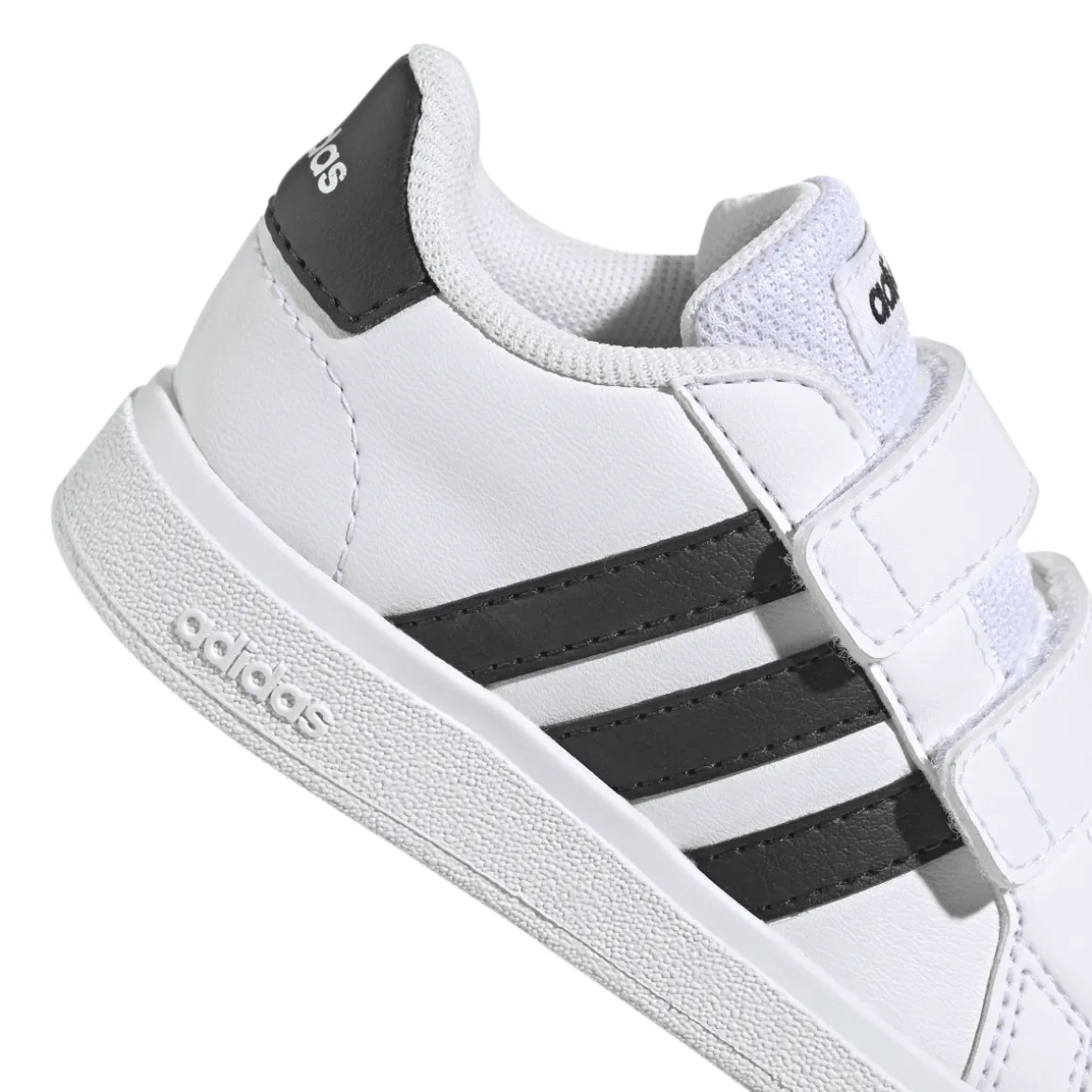 Sneakers bianche da Bambino adidas Grand Court 2.0 con strappo