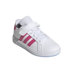 Sneakers bianche da Bambina e Ragazza con dettagli Rosa GRAND COURT 2.0 adidas