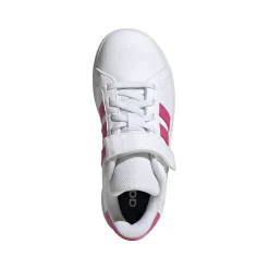 Sneakers bianche da Bambina e Ragazza con dettagli Rosa GRAND COURT 2.0 adidas