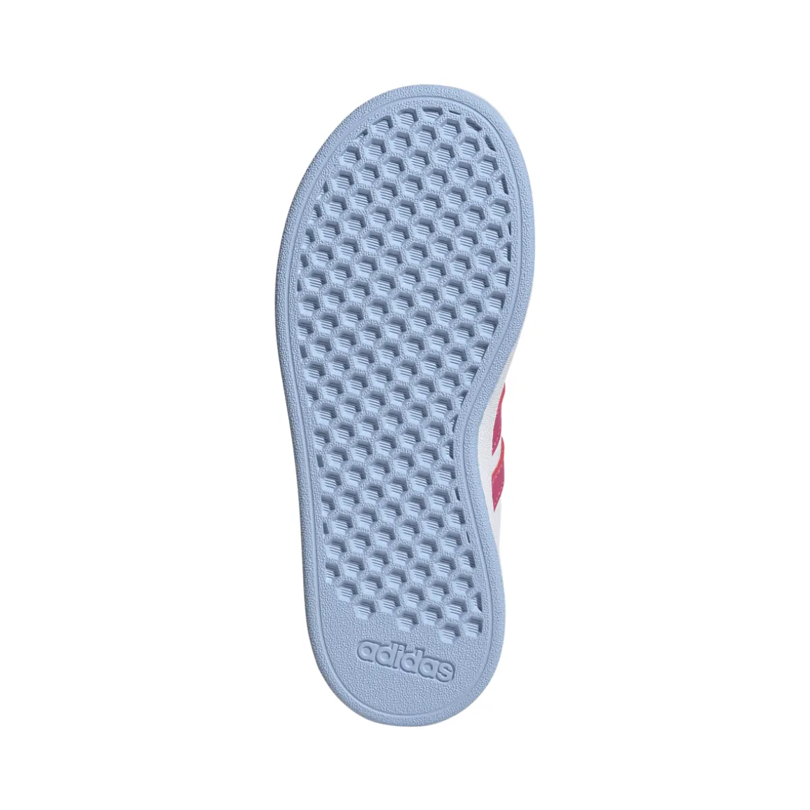 Sneakers bianche da Bambina e Ragazza con dettagli Rosa GRAND COURT 2.0 adidas