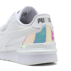 Sneakers bianche da Donna con inserto iridescente Puma ST Runner v4 Holo Jr