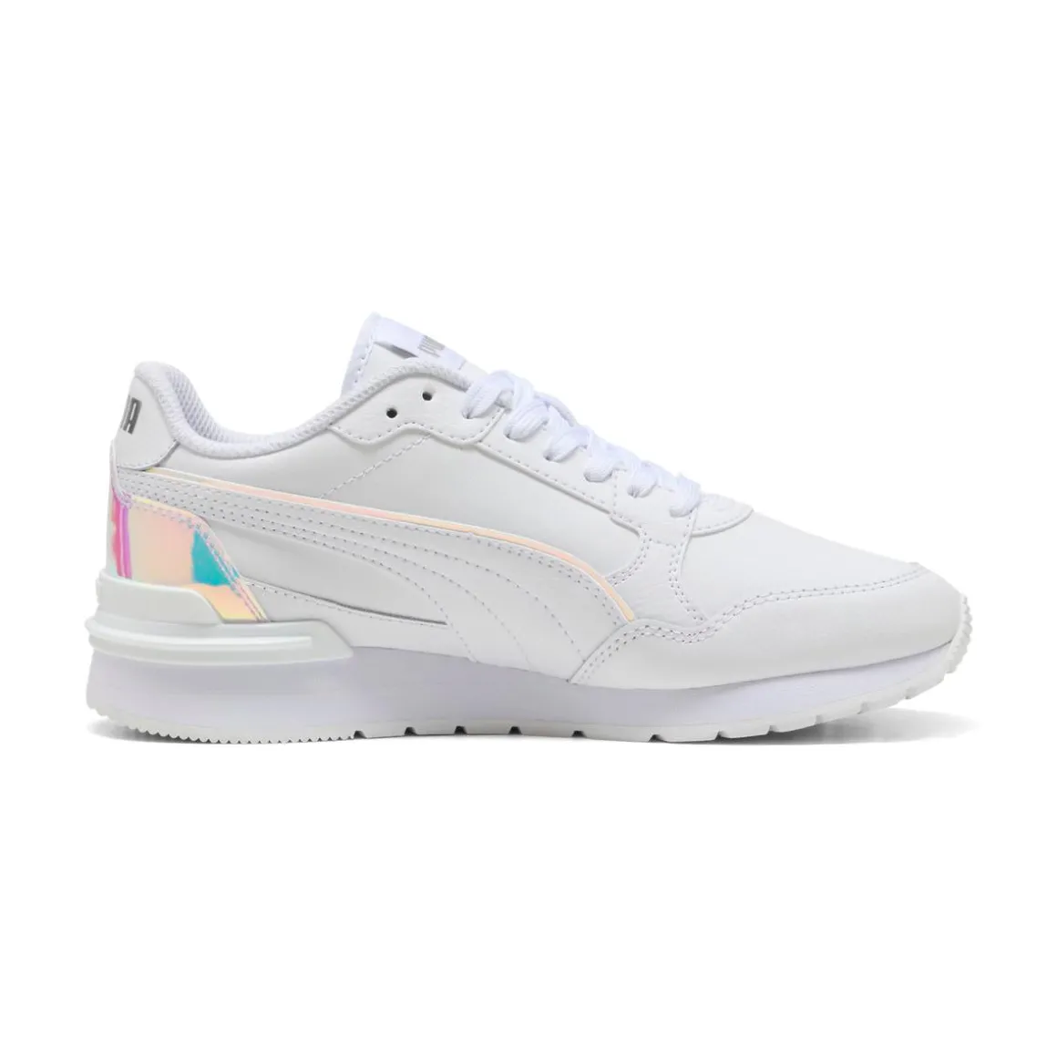Sneakers bianche da Donna con inserto iridescente Puma ST Runner v4 Holo Jr