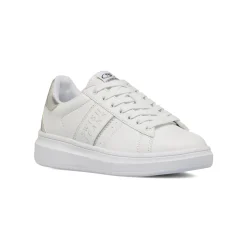 Sneakers bianche da Donna con dettagli argento Swish Jeans