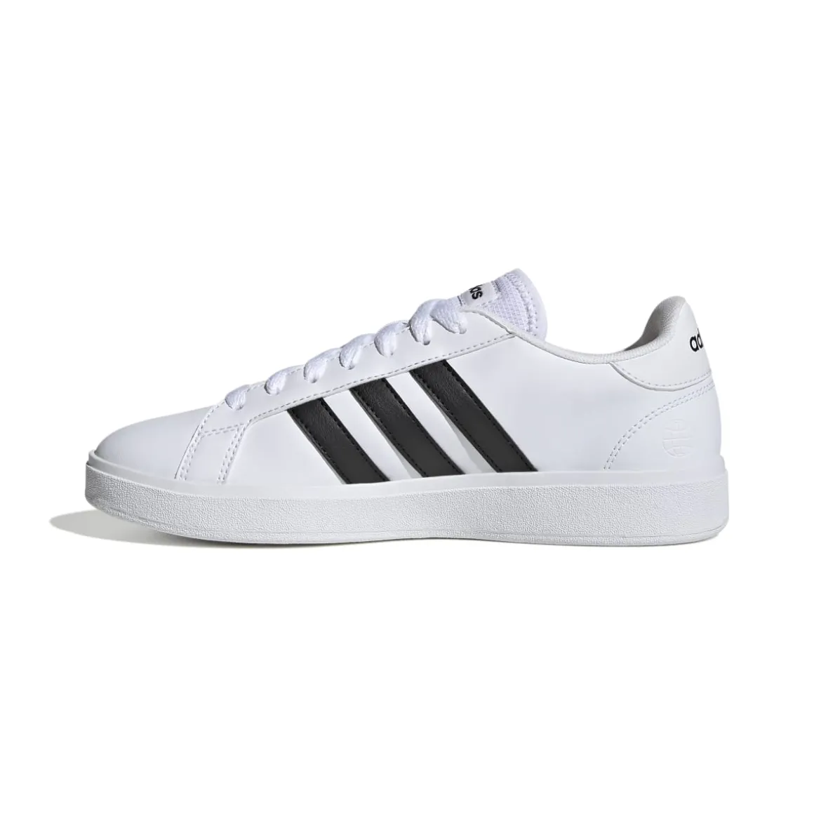 Sneakers bianche da donna con strisce a contrasto adidas Grand Court Base 2.0