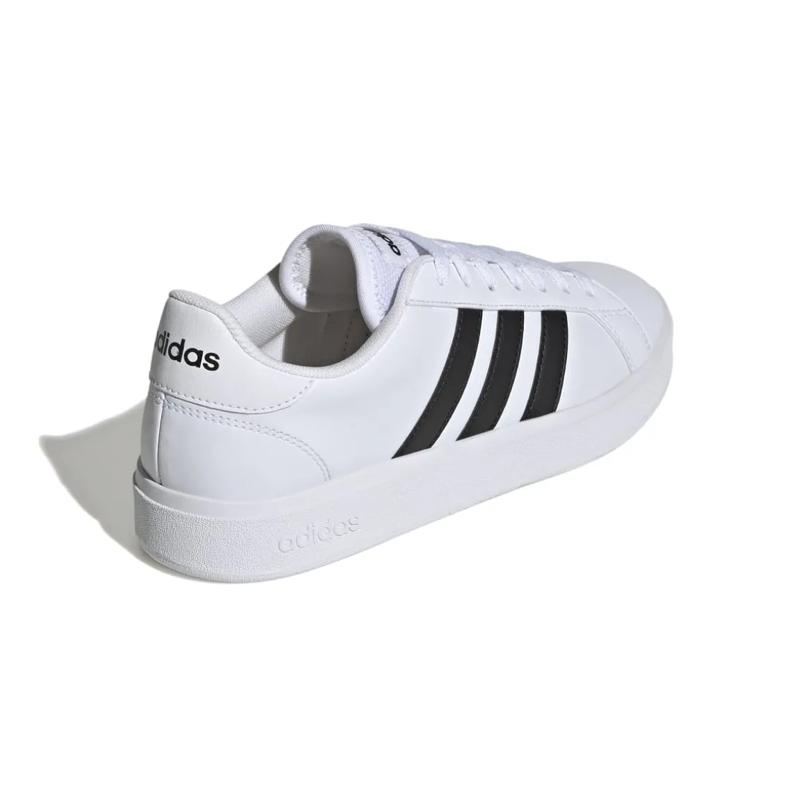 Sneakers bianche da donna con strisce a contrasto adidas Grand Court Base 2.0