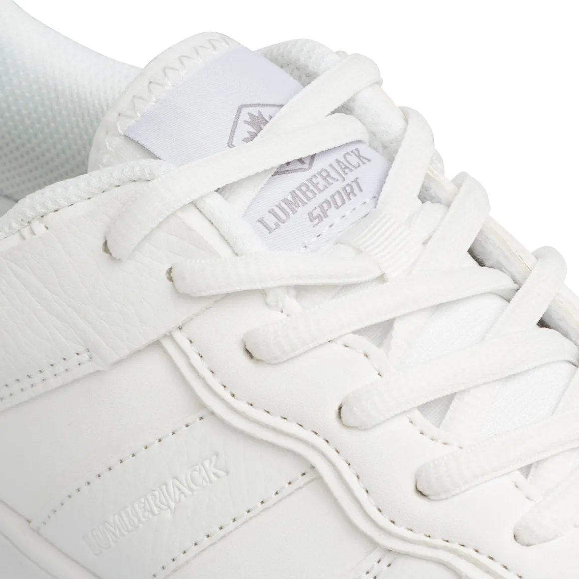 Sneakers bianche da donna con dettagli traforati Lumberjack Freya