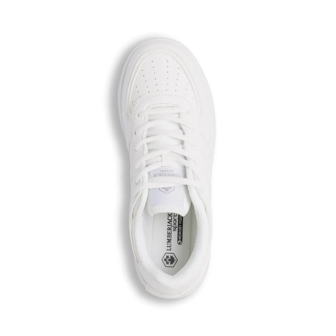Sneakers bianche da donna con dettagli traforati Lumberjack Freya