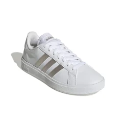Sneakers bianche da donna con strisce a contrasto adidas Grand Court Base 2.0