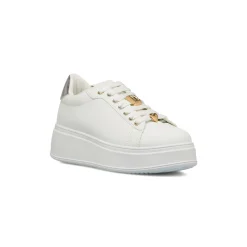 Sneakers bianche da donna con dettagli oro Lora Ferres