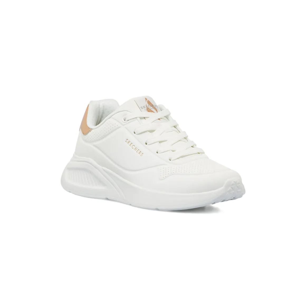 Sneakers bianche da Donna con Memory Foam Skechers Uno Lite