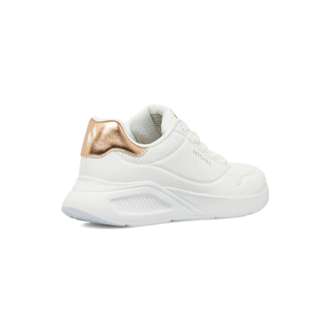 Sneakers bianche da Donna con Memory Foam Skechers Uno Lite