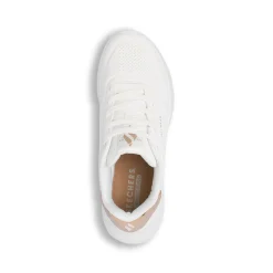 Sneakers bianche da Donna con Memory Foam Skechers Uno Lite