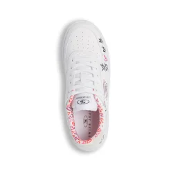 Sneakers bianche da Donna Swish Jeans con stampe