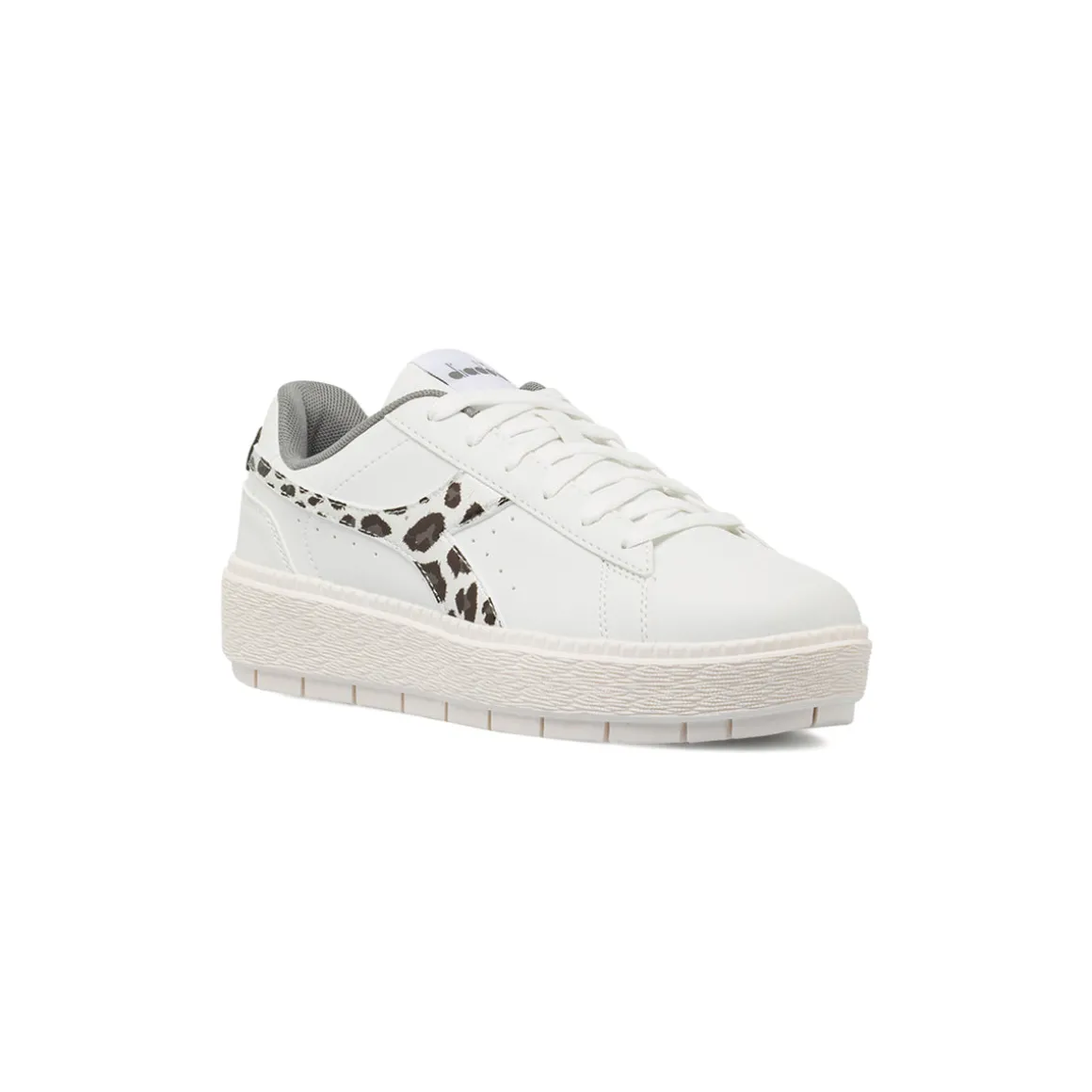 Sneakers bianche da Donna con stampa animalier Diadora JACE JUNGLE
