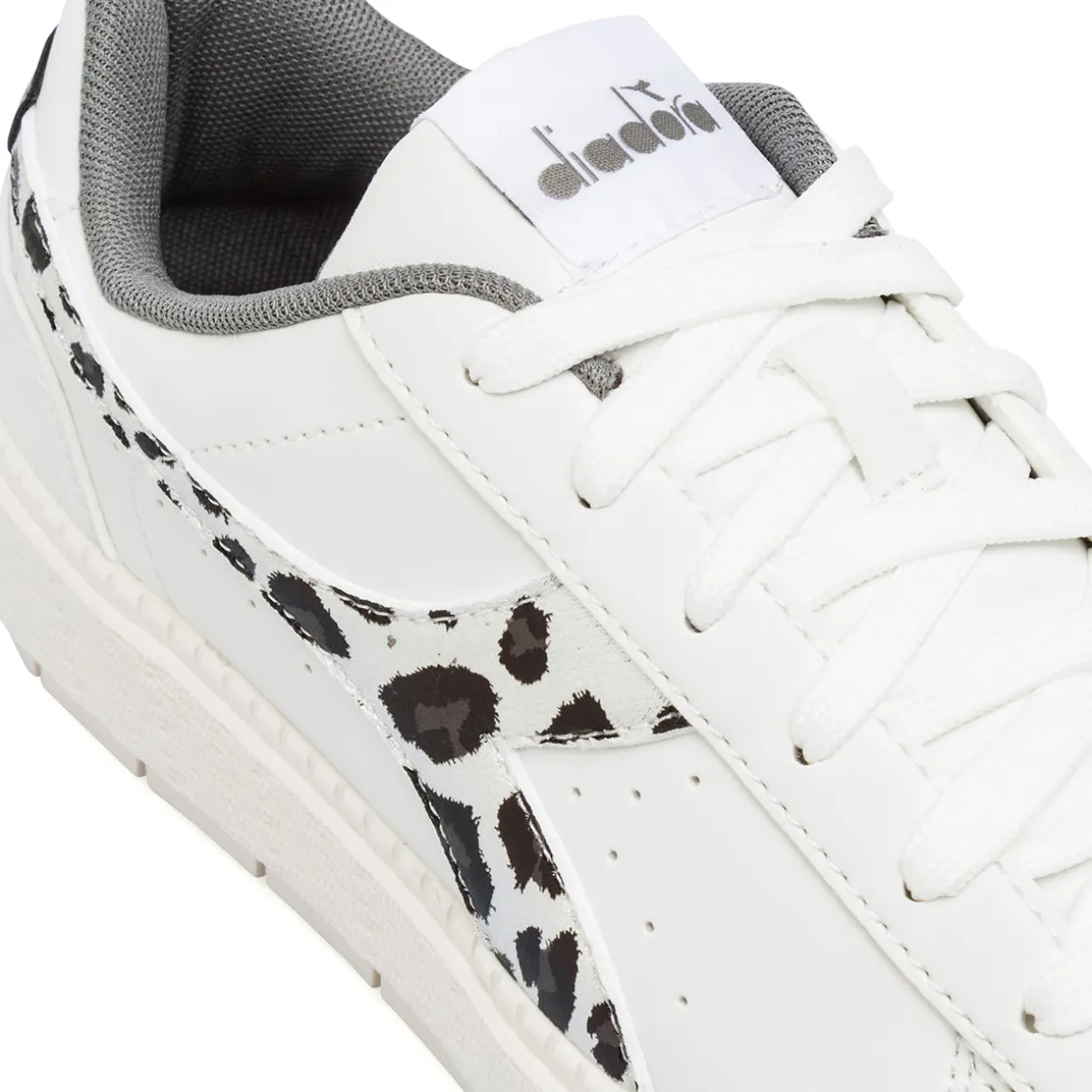 Sneakers bianche da Donna con stampa animalier Diadora JACE JUNGLE