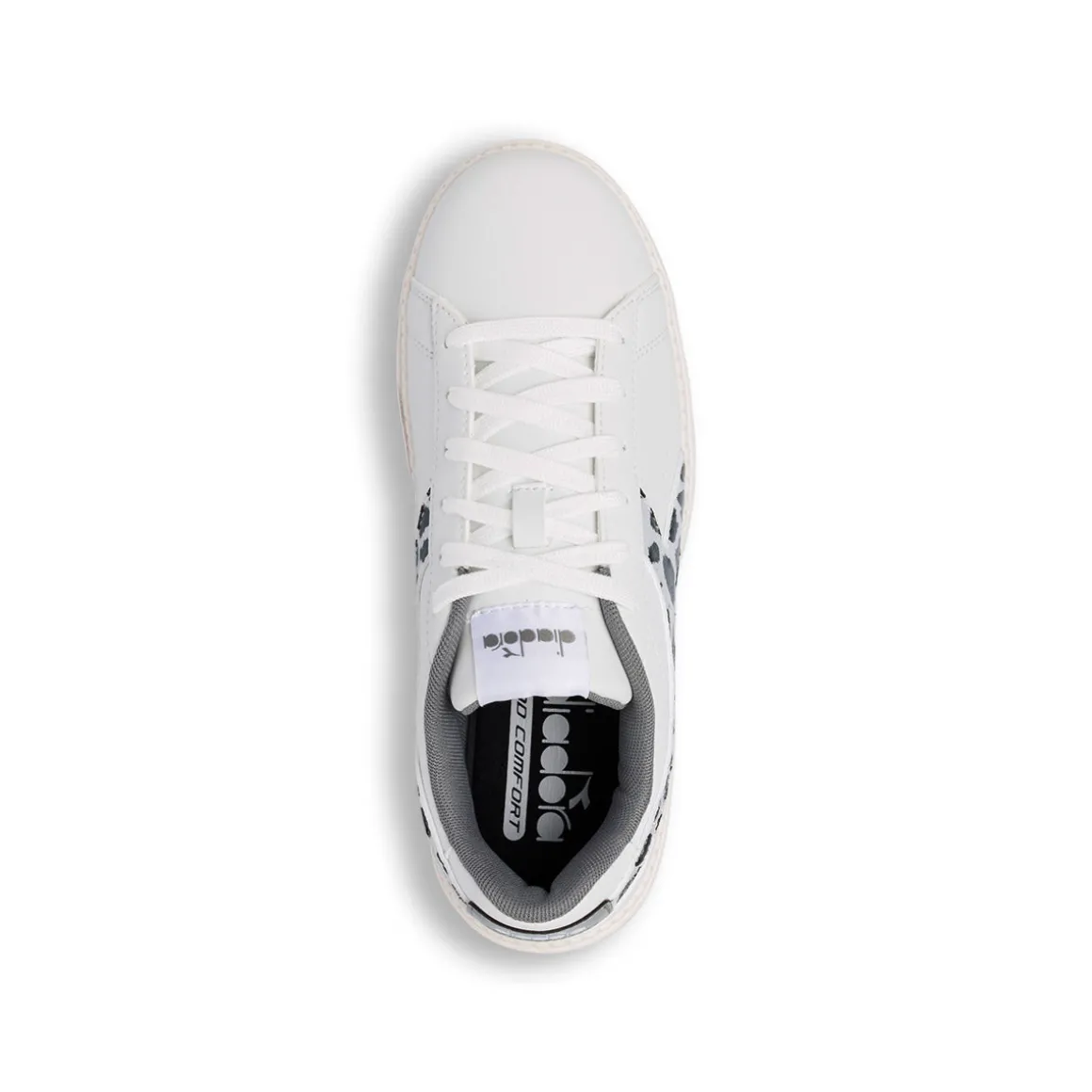 Sneakers bianche da Donna con stampa animalier Diadora JACE JUNGLE