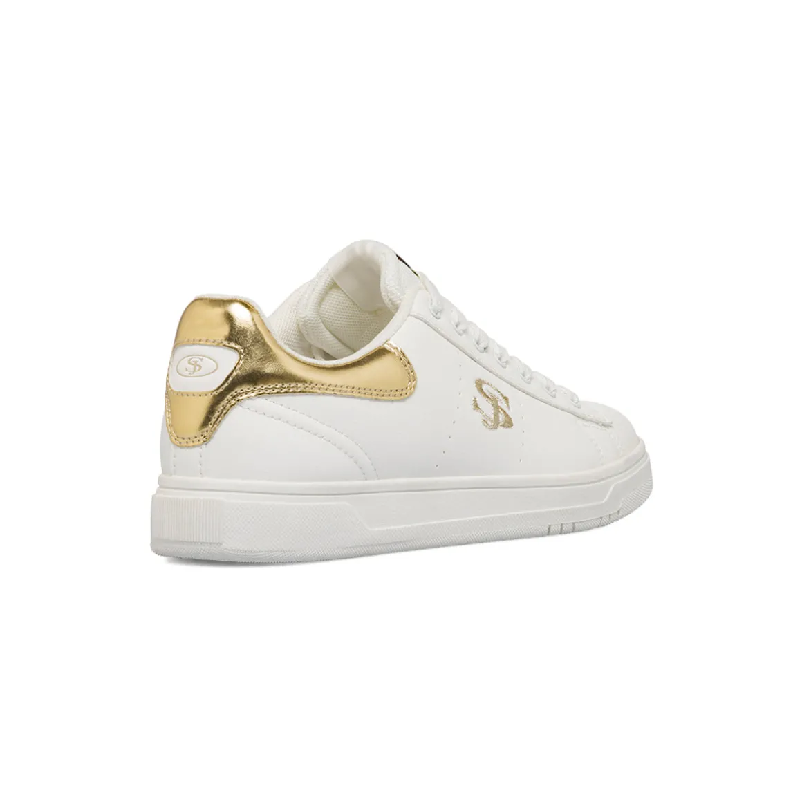 Sneakers bianche da Donna con inserti oro Swish Jeans