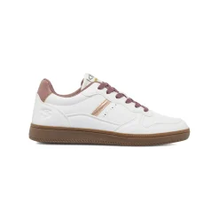 Sneakers bianche da Donna con dettagli rosa Swish Jeans