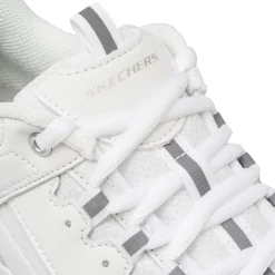 Sneakers bianche da donna con soletta memory foam Skechers Iconik