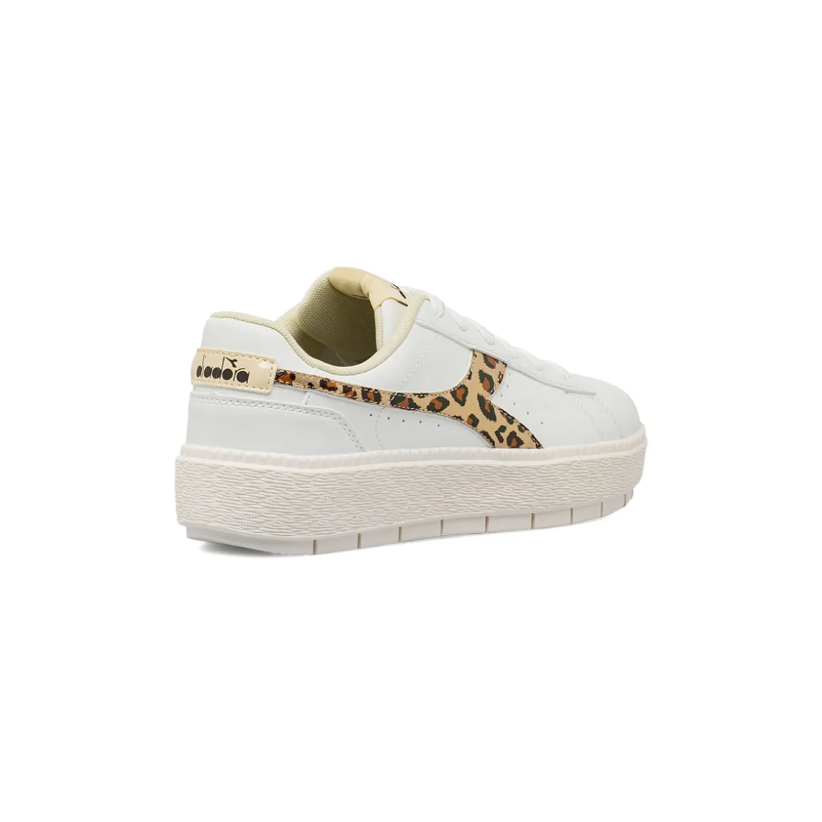Sneakers bianche da Donna con stampa leopardata Diadora JACE JUNGLE
