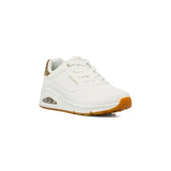 Sneakers bianche da Donna Skechers Uno con dettagli animalier