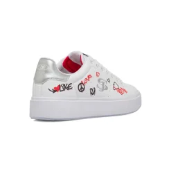 Sneakers bianche da Donna con stampe Swish Jeans