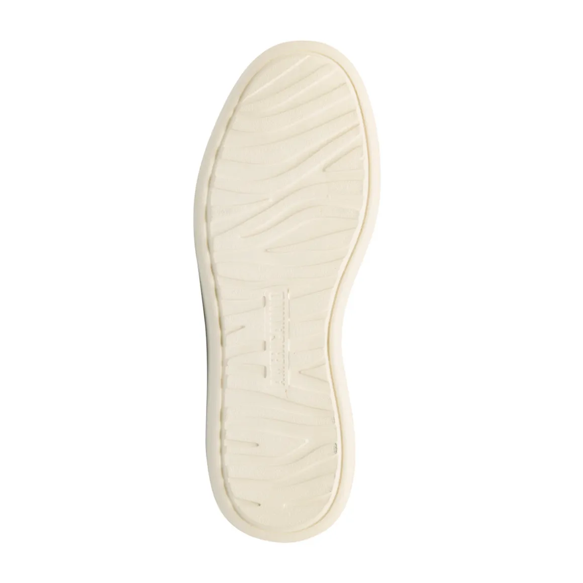 Sneakers bianche da donna con inserti beige e verde metallizzato Americanino