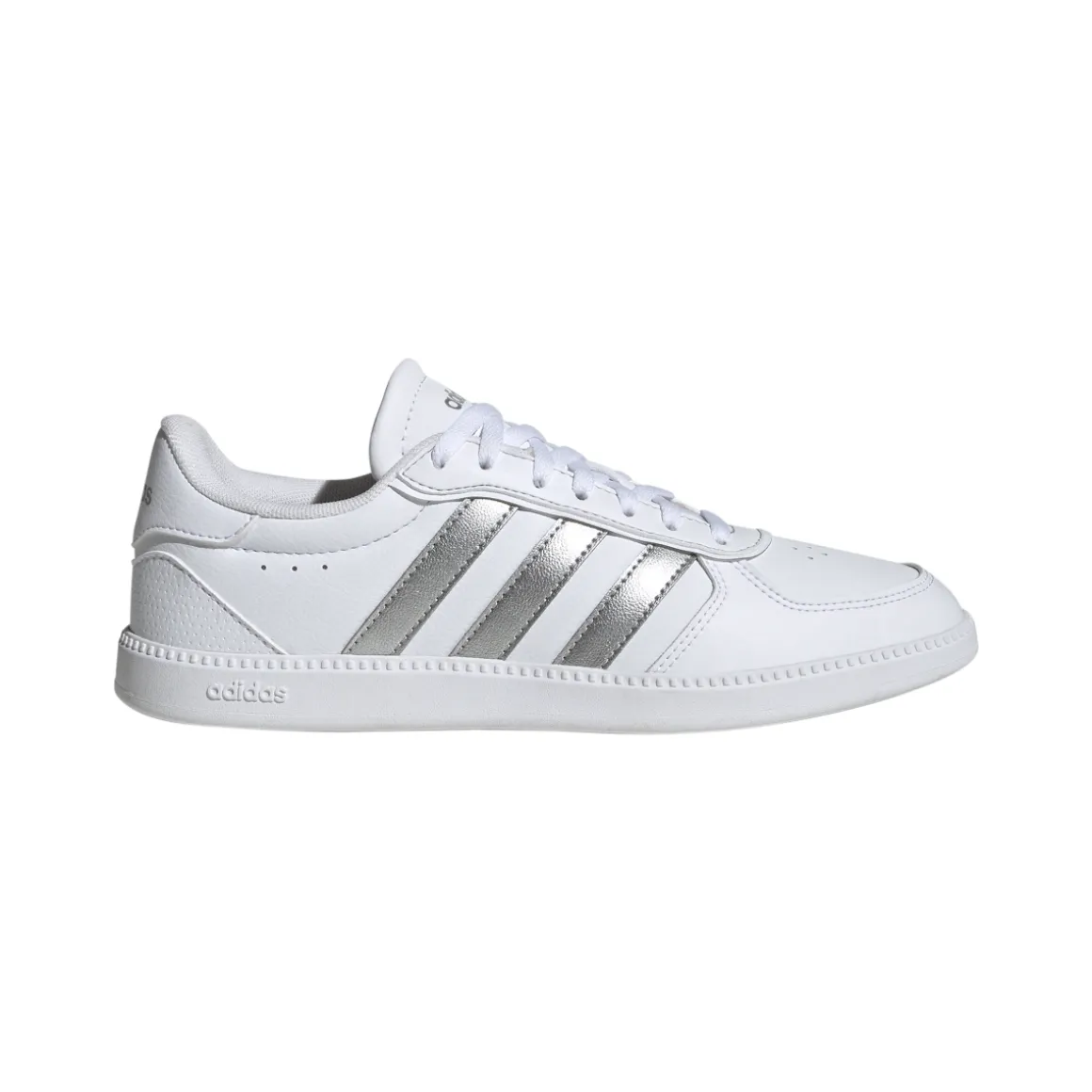 Sneakers bianche da Donna con dettagli argento adidas BREAKNET SLEEK