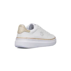 Sneakers bianche da donna con dettagli dorati Swish Jeans