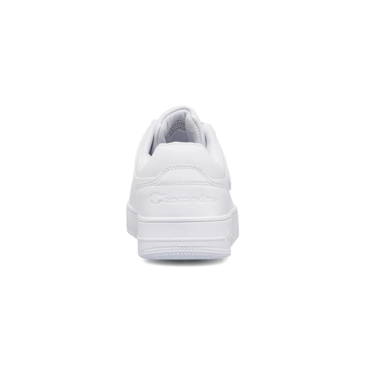 Sneakers bianche da ragazzo con logo laterale Champion Rebound Low B GS