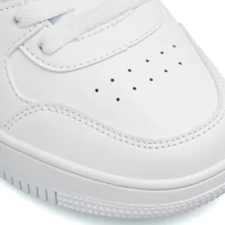 Sneakers bianche da ragazzo con logo laterale Champion Rebound Low B GS