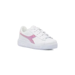 Sneakers bianche da Ragazza con logo rosa iridescente Diadora