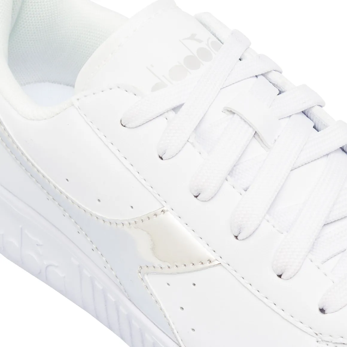 Sneakers bianche da Ragazza con logo Argento Diadora
