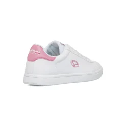 Sneakers bianche da ragazza con dettagli rosa Soprani Sport