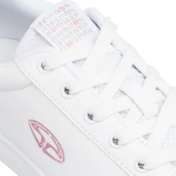 Sneakers bianche da ragazza con dettagli rosa Soprani Sport