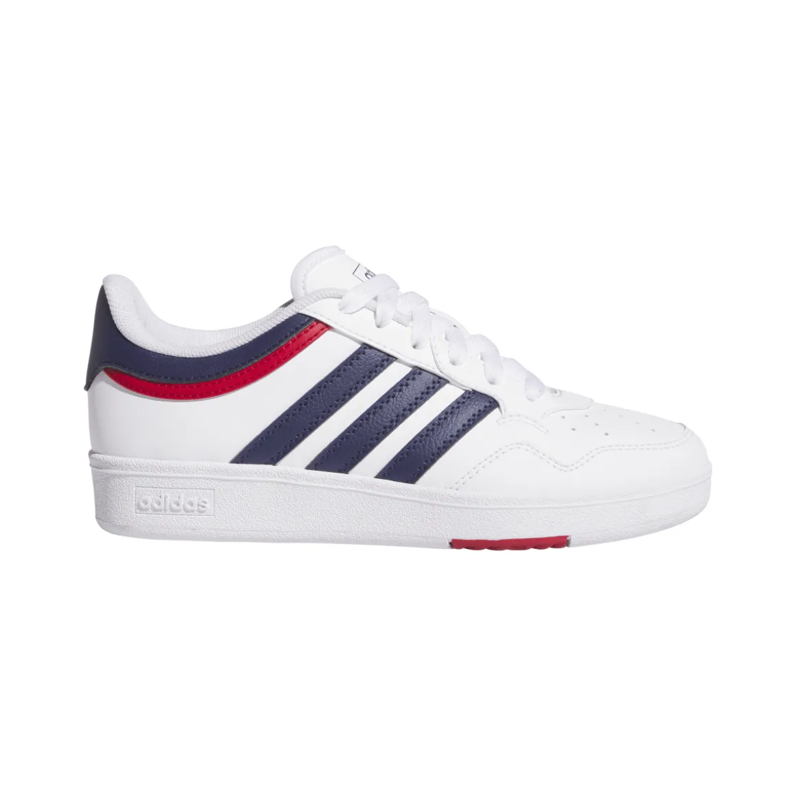 Sneakers bianche da Ragazzo con dettagli blu navy e rossi adidas
